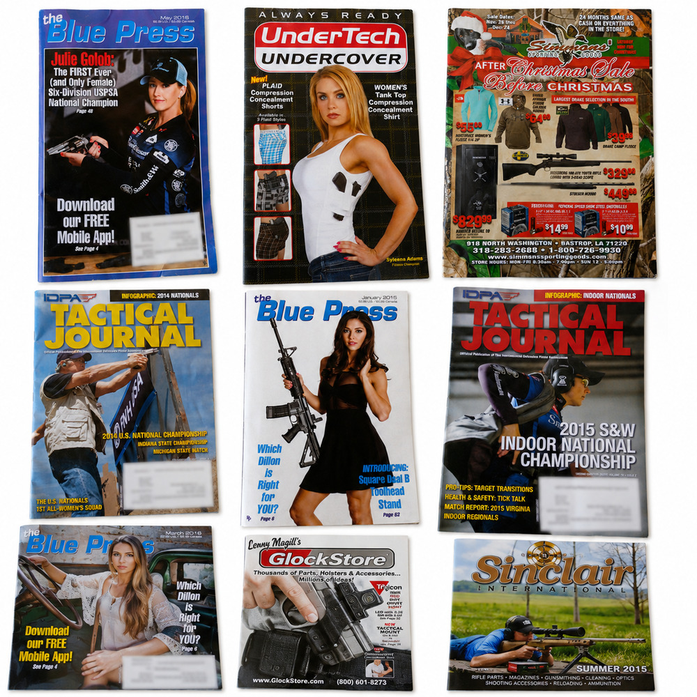 9 magazines about Guns Bundle Collection